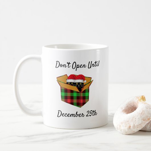 12月25日まで営業しない コーヒーマグカップ (ドーナツ)