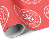 12月25日まで開かない赤いラッピング紙 ラッピングペーパー (ロールコーナー)