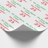 "12月25日まで"の包装紙開けないで下さい ラッピングペーパー (角)