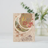 12月25日クリスマス・ヴィンテージ・カード シーズンポストカード (スタンド正面)