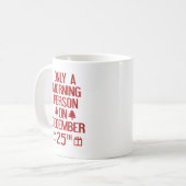 12月25日コーヒーマグの朝の人のみ コーヒーマグカップ (正面左)