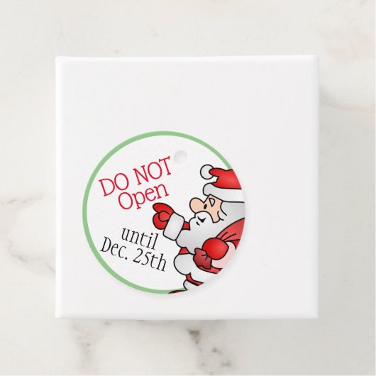 12月25日サンタクロースの名前タグまで開かない フェイバータグ (インサイチュ)