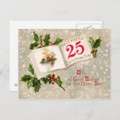 12月25日チャーチホリースノー ポストカード (正面/裏面)