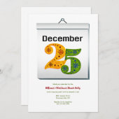 12月25日パーティー 招待状 (正面/裏面)