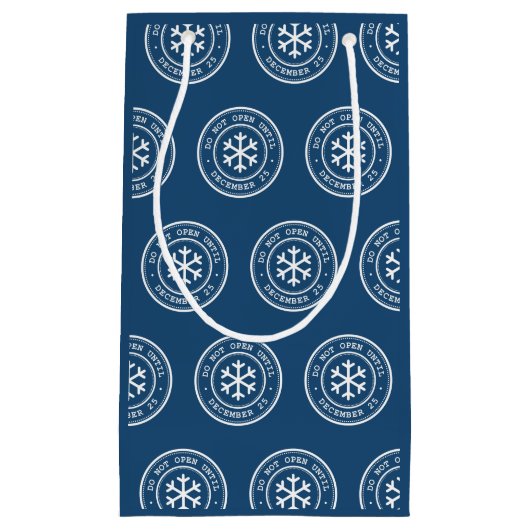 12月25日ブルー抱き枕 スモールペーパーバッグ (正面)