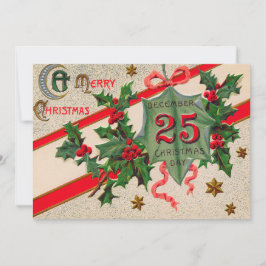 12月25日ホリークリスマスオーナメント 招待状