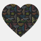 12月25日誕生日シール ハートシール (正面)