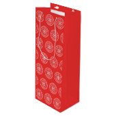 12月25日赤まで開かない ワインギフトバッグ (正面アングル)