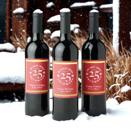 12月25日赤を開かない ワインラベル