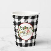 12月25日8oz紙杯にふた：なし 紙コップ (裏面)