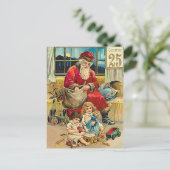 12月25日 – ビンテージのクリスマスグリーティングカード シーズンポストカード (スタンド正面)