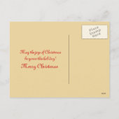 12月25日 – ビンテージのクリスマスグリーティングカード シーズンポストカード (裏面)