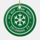 12月25日(緑)まで営業しない セラミックオーナメント (裏面)