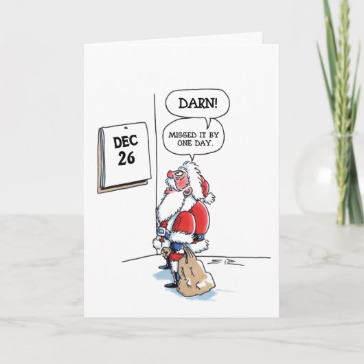 12月26日のグリーティングカード シーズンカード (正面)