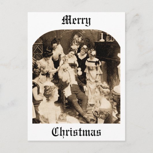 12月26日のサンタの活動 – ヴィンテージ シーズンポストカード (正面)