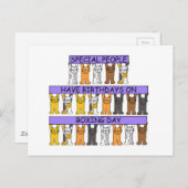 12月26誕生日かわいい猫たち ポストカード (正面/裏面)