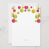 12月31日パーティの招待状 招待状 (裏面)