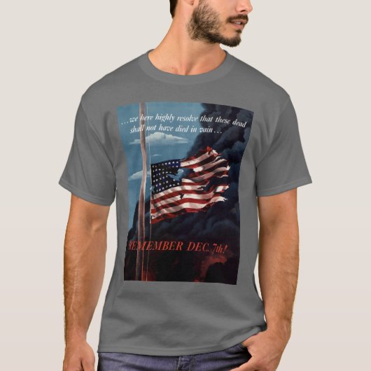 12月7日を覚えて下さい Tシャツ (正面)