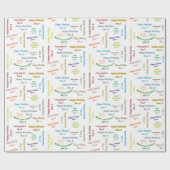 12月8日誕生日ギフト包装紙 ラッピングペーパー (フラット)