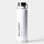 12月 定義 誕生日 ウォーターボトル (背面)