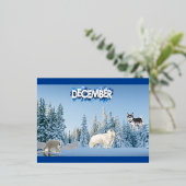 12月 箔シーズンポストカード (立ち正面)