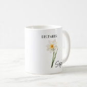 12月 花の名 入り コーヒーマグ コーヒーマグカップ (正面右)