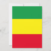 12月 – 赤、黄、緑 – 夏結婚の 招待状 (裏面)