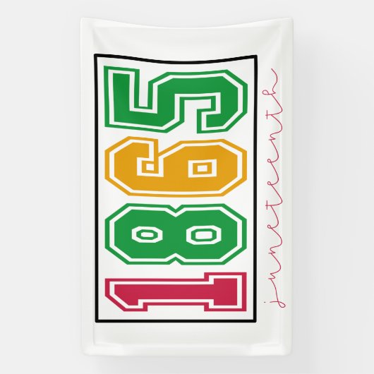 12月 – 黒の歴史 横断幕 (縦)