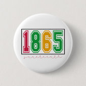 12月 – 黒の歴史 缶バッジ (正面)