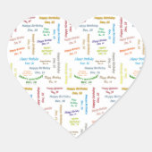 12月, 16誕生日シール ハートシール (正面)