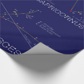 12月～2月〔占星術の〕十二宮図星座 ラッピングペーパー (角)