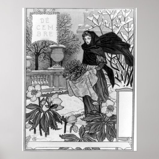 12月 – Eugene Grasset - 1895 ポスター (正面)