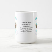 12月Birthstoneの天使のブルネット コーヒーマグカップ (中央)