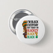 12月I'm Blackity Black History African Amer 缶バッジ (正面&裏面)