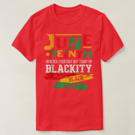 12月I'm Blackity Black Power African Americ Tシャツ (デザイン正面)