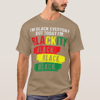 12月I'm Blackity Black Power African Americ Tシャツ