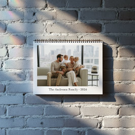 12枚のカスタム家族写真入りカレンダー カレンダー