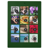 12枚の写真が自分の魔法 クリップボード (裏面)