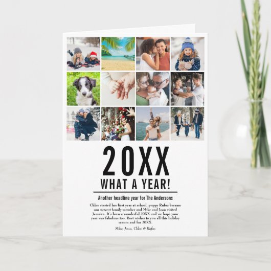 12枚の写真で振り返る家族のニュース 年間ベストニュース どんな1年だった シーズンカード (正面)