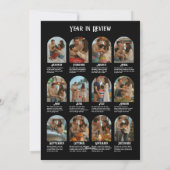 12枚の写真で振り返る家族の1年 シーズンカード (裏面)