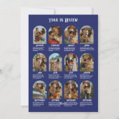 12枚の写真で振り返る家族の1年 シーズンカード (裏面)