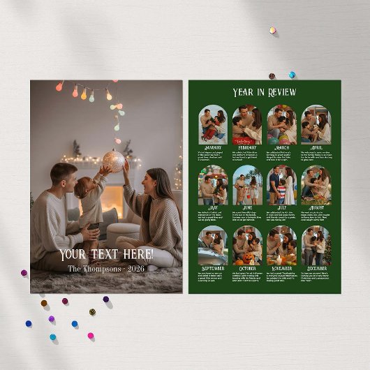 12枚の写真で振り返る家族の1年 シーズンカード