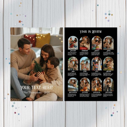 12枚の写真で振り返る家族の1年 シーズンカード