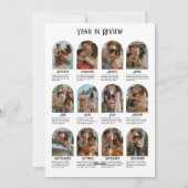 12枚の写真で振り返る1年の家族 シーズンカード (裏面)