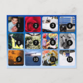 12枚の写真を郵送する ポストカード (正面)