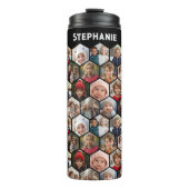 12枚の写真カスタム名でフォトコラージュを作成する タンブラー (正面)