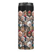 12枚の写真カスタム名でフォトコラージュを作成する タンブラー (裏面)