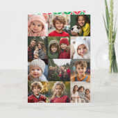 12枚の写真コラージュ両面クリスマス - ダウンロード  カード (正面)