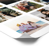 12枚の写真コラージュ ポスター (角)