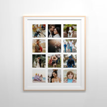 12枚の写真コラージュ